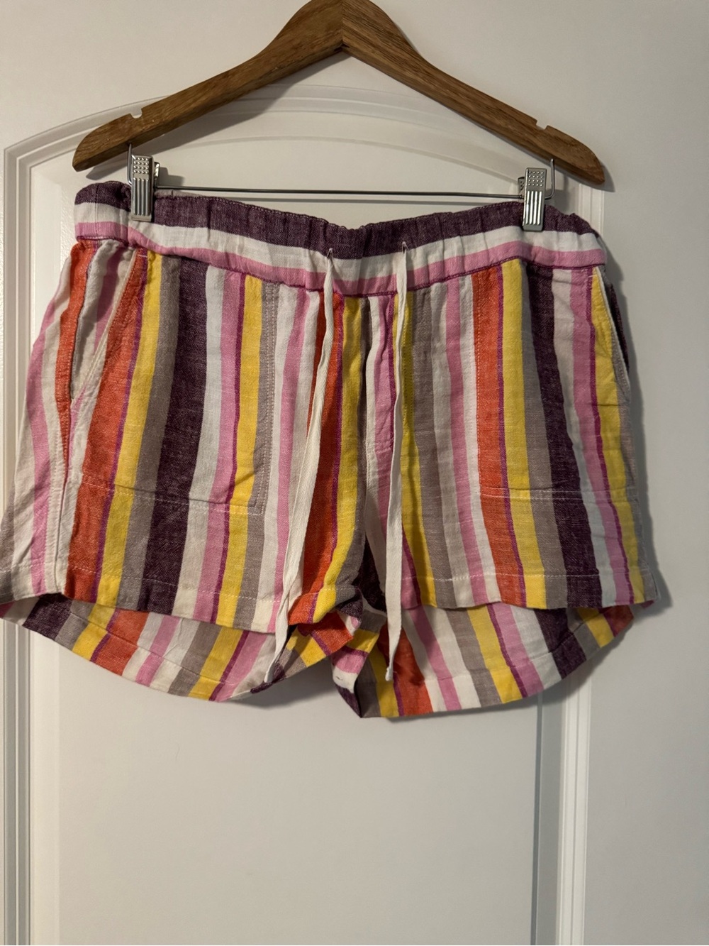 Caslon Striped Multi-Color Cotton-Blend Women’s Shorts
